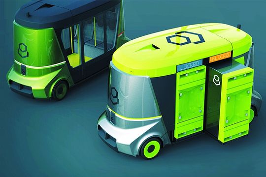 На форуме в Сочи представили беспилотный автобус Matrёshka