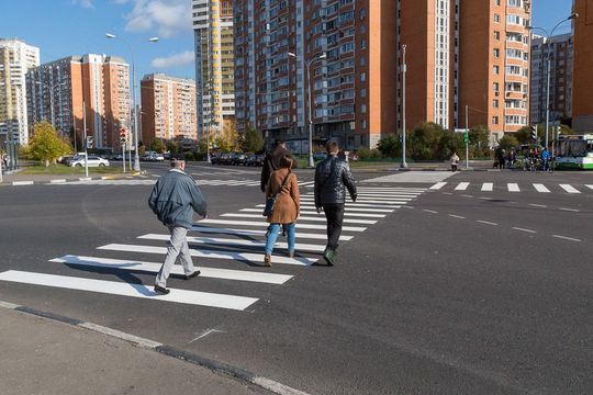 В Москве для пешеходов появятся новые диагональные зебры