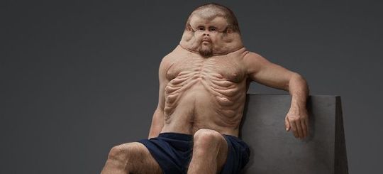 Австралийская художница Патриция Пиччинини создала манекен человека, тело которого идеально приспособлено для выживания в ДТП.
