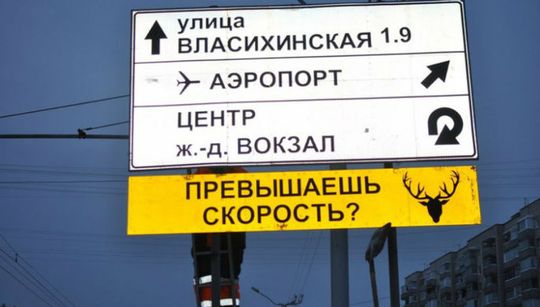 В Барнауле установили дорожные знаки, на которых нерадивых водителей сравнили с животными