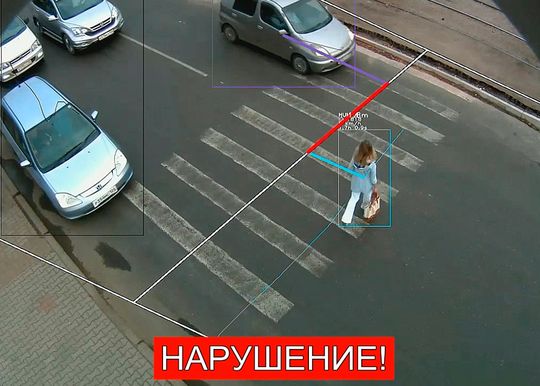 В Москве камеры снимают водителей, которые не пропускают пешеходов