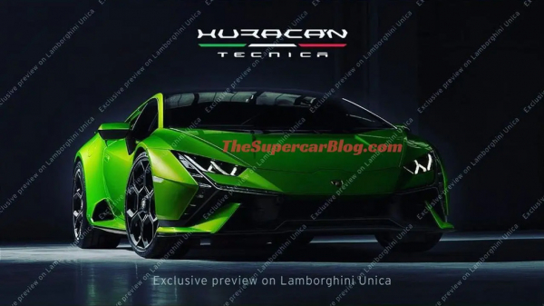 В Сети появилось первое изображение нового суперкара Lamborghini Huracan Tecnica