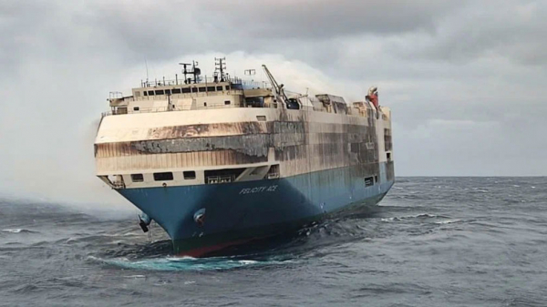 Опубликован список автомобилей, затонувших вместе с кораблем Felicity Ace в Атлантике